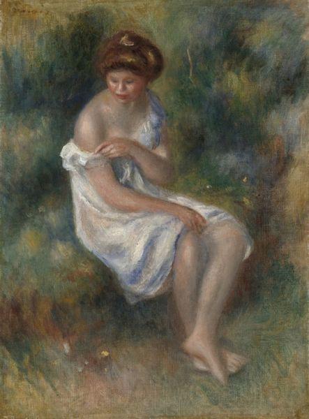 Pierre Auguste Renoir Seated Girl in Landscape France oil painting art
